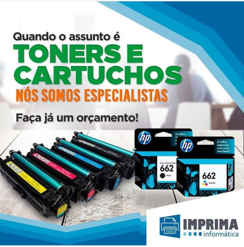 Cartuchos de tinta e toners para impressoras